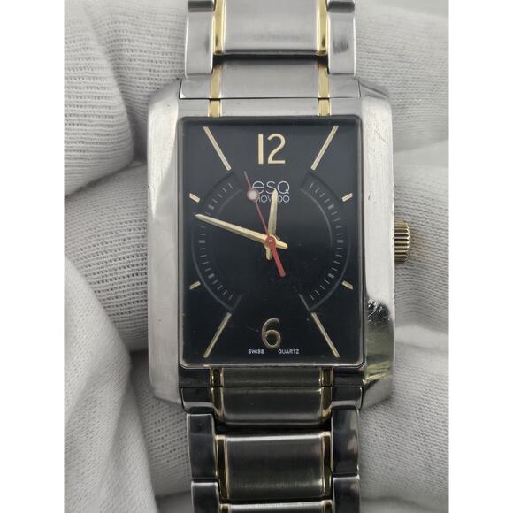 Rare Swiss ESQ Movado Synthesis Men’s Quartz Watch New Battery Tested Runs Well - Picture 1 of 13